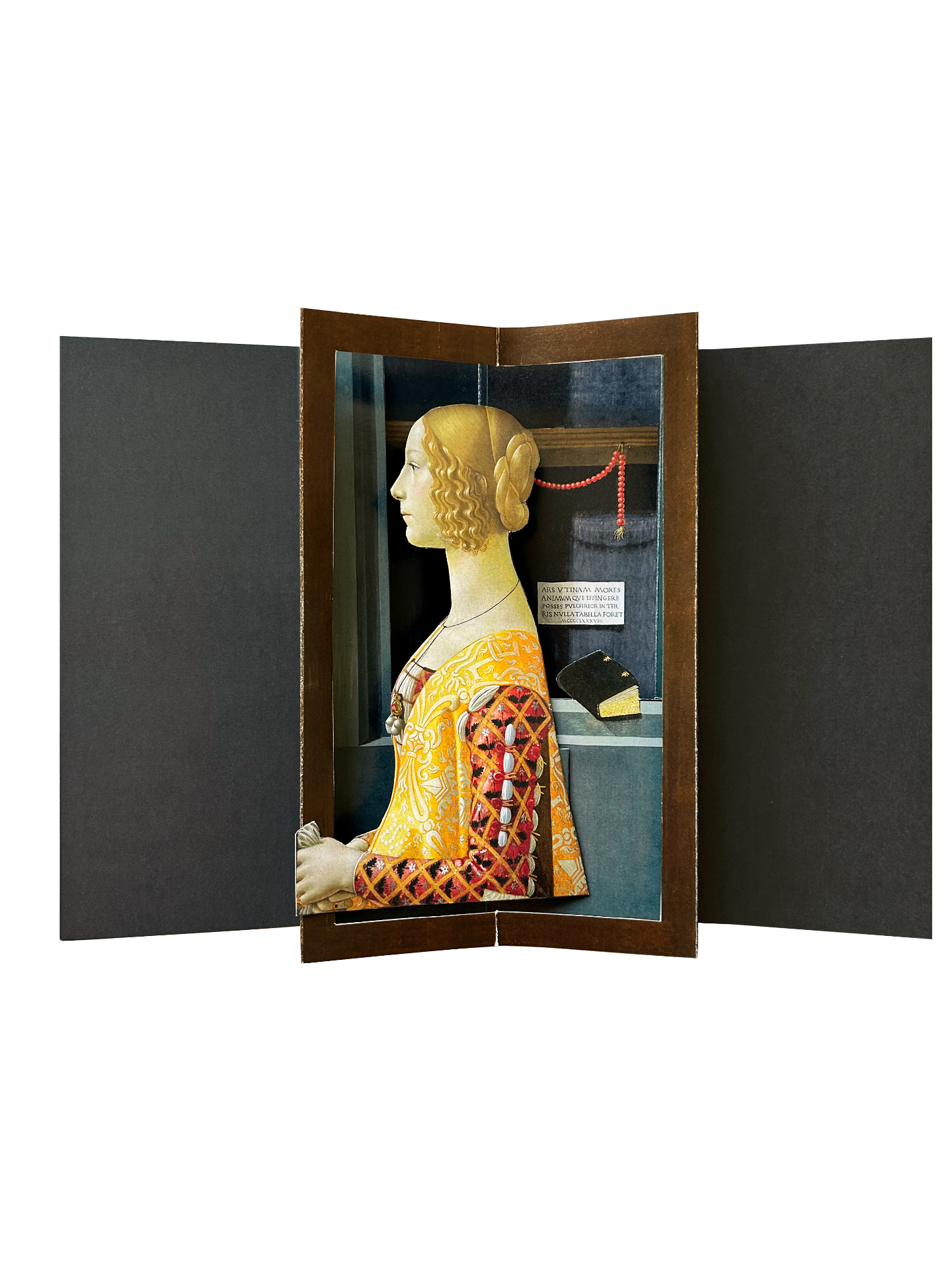 Tarjeta pop-up Domenico Ghirlandaio (Domenico Bigordi) — abierta